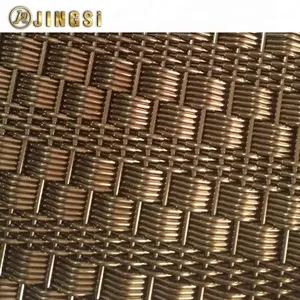 Metal Fabric Brass Material Architectural Decorative Mesh For Elevator Mesh decorative chain chain mail fabric mesh curtain