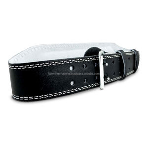 Ceinture réglable en cuir de vachette pour entraînement de gymnastique, haltérophilie, fitness, matériau solide et réglable en acier PC - Product Image 2