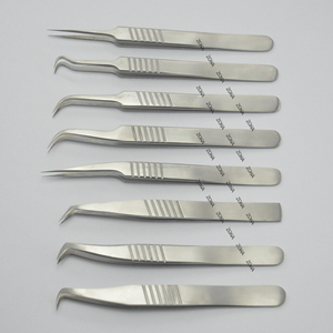 แหนบต่อขนตา,อุปกรณ์เสริมความงามแหนบต่อขนตาสแตนเลสติดฉลากส่วนตัว - Product Image 5