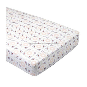 Fitted Crib Sheets 100% Organic Jersey Cotton Standard Breathable Baby Crib Sheet - Product Image 1