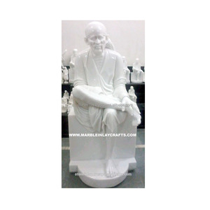 Decorative Marble Sai Baba Statue - Product Image 1