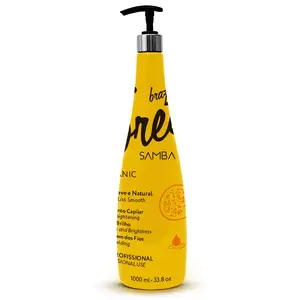 最高のヘアケア製品ヘアオイルケラチンブラジリアンフォレストブランドSmooth Santos Organic Liss Sao Paulo、Brazil 1000ml