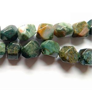 Pepita de jaspe de lujo facetada de alta calidad, cuentas de piedra Natural de cristal perforadas, collar curativo de hebra completa al por mayor - Product Image 2