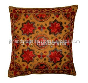 Designer Hand Embroidered <b>Cushion</b> <b>Cover</b> - Product Image 2