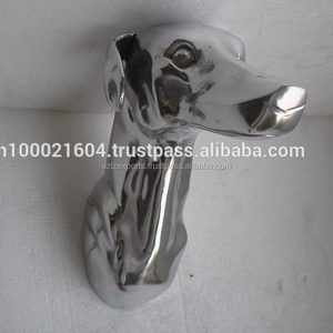 Montaje en pared de cabeza de galgo de aluminio, placa de Animal de Anime, fundición de 13,5 pulgadas con técnica de fundición innovadora, artesanías de Metal AE - Product Image 2