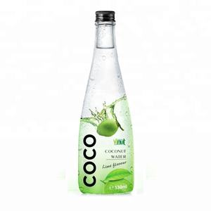 Agua de coco 330ml Bebida de agua de coco 24 botellas por cartón botella de vidrio Sin azúcar OEM Etiqueta privada Vietnam - Product Image 2