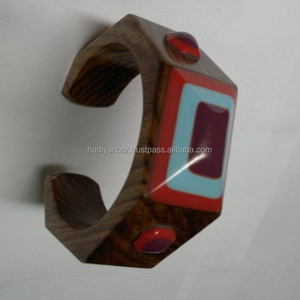 Bracelet en résine personnalisé de style nouveau, couleur léopard, bracelet fin en résine, bracelet vintage à empiler pour femmes et filles - Product Image 5