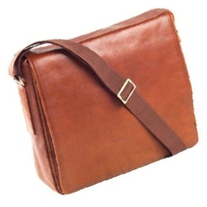 Sacs messenger en cuir Tan, personnalisés, pour ordinateur portable, sacoche à la main, collection - Product Image 1
