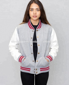 แจ็กเก็ตเบสบอลขนแกะไนลอนสีเขียวสำหรับผู้ชายกันน้ำระบายอากาศได้ดีสีเขียวตามสั่ง - Product Image 4