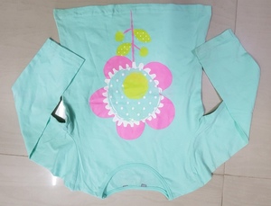 Bangladesh Stock Lot Super Fancy Girls Camiseta de manga larga Multi-Color Flower Printed Cotton for Spring Shipment Overrun - Product Image 3