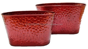 Maceta de Metal Galvanizado de Estilo Americano de Primera Calidad en Gris Antiguo, Maceta para Plantas con Acabado en Polvo para Jardín y Hogar - Product Image 5