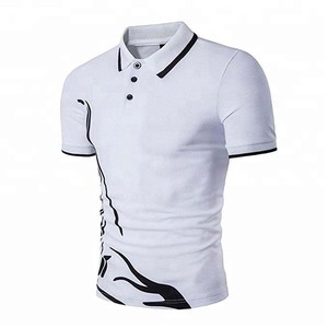 Polo camiseta de los hombres camisas de polo camisetas 100% algodón - Product Image 3