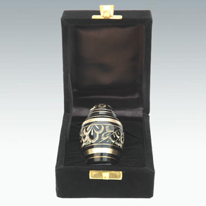Mini urna de cremación dorada, mariposa de latón, urna funeraria decorativa grabada, recuerdo de Metal para cenizas humanas - Product Image 2
