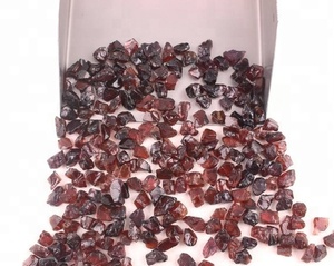 Pierre précieuse de grenat brut en vrac naturel non traité, pierre de naissance de janvier, fabrication de bijoux, collection de pierres brutes, coupe de style - Product Image 2