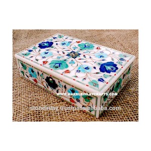Decorative Inlaid Stone Box - Product Image 1