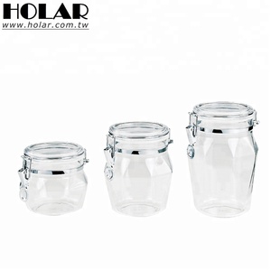 [Holar] Contenedor de comida acrílico hermético hecho en Taiwán de 650ml, 1000ml, 1250ml, para dulces, galletas, aperitivos, nueces - Product Image 1