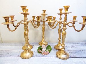 Silver Wedding Centerpiece <b>Candelabras</b> Tall - Product Image 2