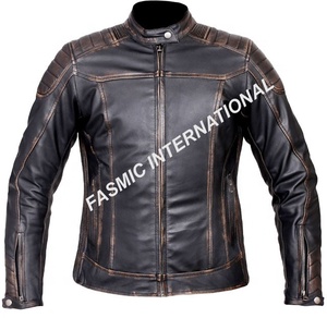 Chaqueta de carreras de cuero para motociclista - Product Image 1