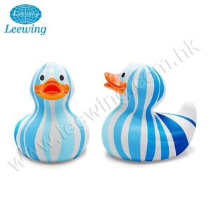 Tùy Chỉnh Nhựa PVC Đồ Chơi Tiffany Màu Xanh Rose Pattern Vinyl Cao Su Vịt - Product Image 3