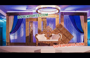 Modern Wedding Stage Decor Self <b>Standing</b> White Wedding <b>Backdrop</b> Panels Square Wedding Fiber Panels Stage Decor - Product Image 3