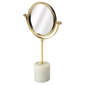 Venta al por mayor clásico Marbal Base moderno decorativo elegante Marco de espejo de mesa logotipo personalizado impresión decoración del hogar - Product Image 1