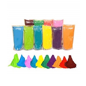 Festival Herbal Gulal Colored Cornstarch Holi Powder 7 colores diferentes para Año Nuevo y Acción de Gracias - Product Image 1