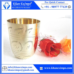 Tazas de Té Redondas Pequeñas de Vidrio Árabe, Vidrio de Latón, Vidrio para Leche - Product Image 3