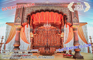 Mandap DE BODA Vintage de fibra de cristal, conjunto de mandril de cristal para boda - Product Image 5
