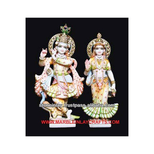 Exclusive Marble Radha Krishna God Statue - Product Image 1