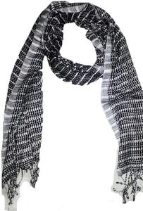 ผ้าพันคอถักเส้นใยวิสคอสแบบยาวสำหรับทุกเพศผ้าพันคอแบบเรียบสำหรับฤดูหนาวพร้อมลายตาราง - Product Image 3