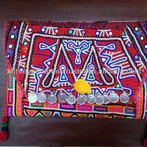 Bolso de noche antiguo Rabari bordado a mano Banjara Tribal Kuchi - Product Image 2