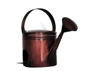 บัวรดน้ำต้นไม้โลหะสีทองแดงขนาดครึ่งแกลลอน สำหรับใช้ในบ้านและนอกบ้าน พร้อมพวยกาที่ถอดออกได้ - Product Image 1