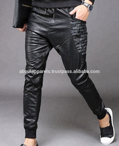 Pantalones de cuero de búhos para hombre, pantalones de piel auténtica de oveja, de alta calidad, 100% - Product Image 6