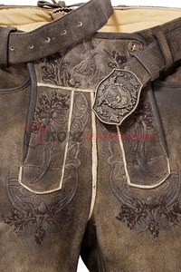 Dernière Tendance Léger Allemand Bavarois Oktoberfest Trachten Lederhosen Plus Size Anti-Rides Respirant Design Brodé - Product Image 2