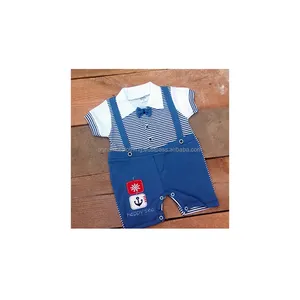 Newborn baby girl boy clothes summer solid color breathable jumpsuit cotton rompers for sale