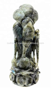 Escultura de labradorita tallada a mano, estatua de Shiva, piedra semipreciosa Premium elaborada por artesanos expertos - Product Image 5