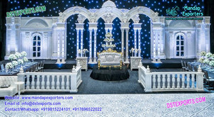 El mejor matrimonio evento recepción glorioso escenario decoración para la venta boda escenario para venta prominente boda escenario - Product Image 2