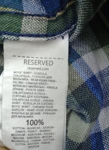 Vêtements de haute qualité restants, étiquettes de marque, chemises à manches longues en coton à carreaux décontractées pour garçons, vêtements pour enfants, teinture de vêtements, boutons de couverture - Product Image 6