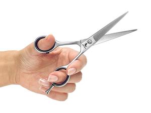 Tijeras profesionales para el cabello con embalaje de cuero artificial - Product Image 4