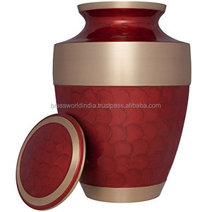 Grande urne de crémation bleue pour adulte, cuivworld inde - Product Image 6