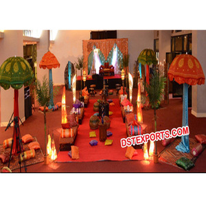 Árabe boda escenario paraguas boda escenario con paraguas decoración boda escenario - Product Image 1