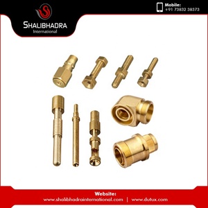 ชิ้นส่วนทองเหลืองกลึง CNC ชนิดเจาะเจาะวัสดุโลหะผู้ผลิตอินเดีย - Product Image 2