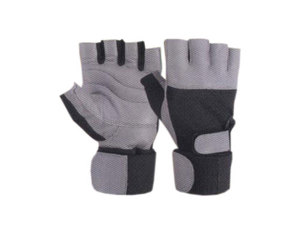 Gants de cyclisme d'hiver de haute qualité pour les sports de plein air Matériau polaire gris et noir Caoutchouc et EVA Produit du fabricant - Product Image 1