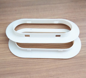 Custom colored plastic handles for carton boxes