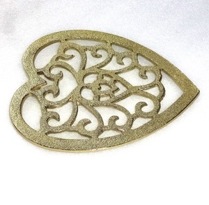 Feuille décorative en métal moulé, 1 pièce, tricot rond de métal résistant à la chaleur - Product Image 5