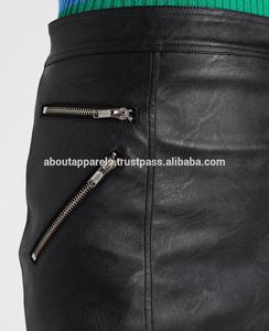 กระโปรงหนังแกะสั่งตัดทรงสลิมฟิตสำหรับผู้หญิง,กระโปรงหนังขนาดมินิเข้ารูป - Product Image 5