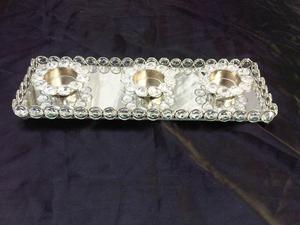Portavelas de cristal hecho a mano para bodas y ocasiones navideñas - Product Image 2