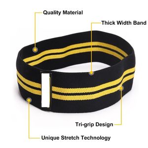 Tissu extensible rose de haute qualité avec Logo personnalisé, 2022 écologique, tissu d'exercice de Fitness, résistance aux hanches, bande de butin - Product Image 3