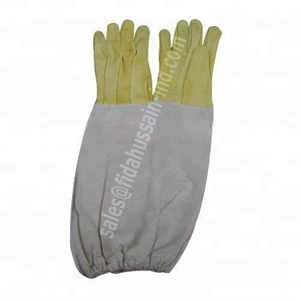 Nuevo estilo Guantes de seguridad para apicultura Guantes DE TRABAJO protectores de abejas de cuero de vaca de alta calidad Guantes de cuero de Pakistán - Product Image 1