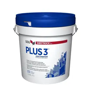 USG Sheetrock Brand Plus-3 Lightweight Joint Compound For Drywall Joint Repairing Filing Finishing Works